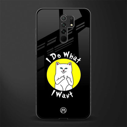 i do what i want glass case for redmi 9 prime