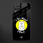 i do what i want glass case for samsung galaxy f12