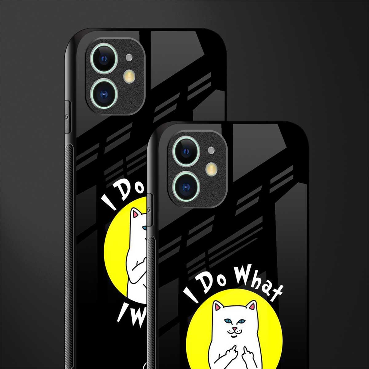 i do what i want glass case for iphone 12 mini