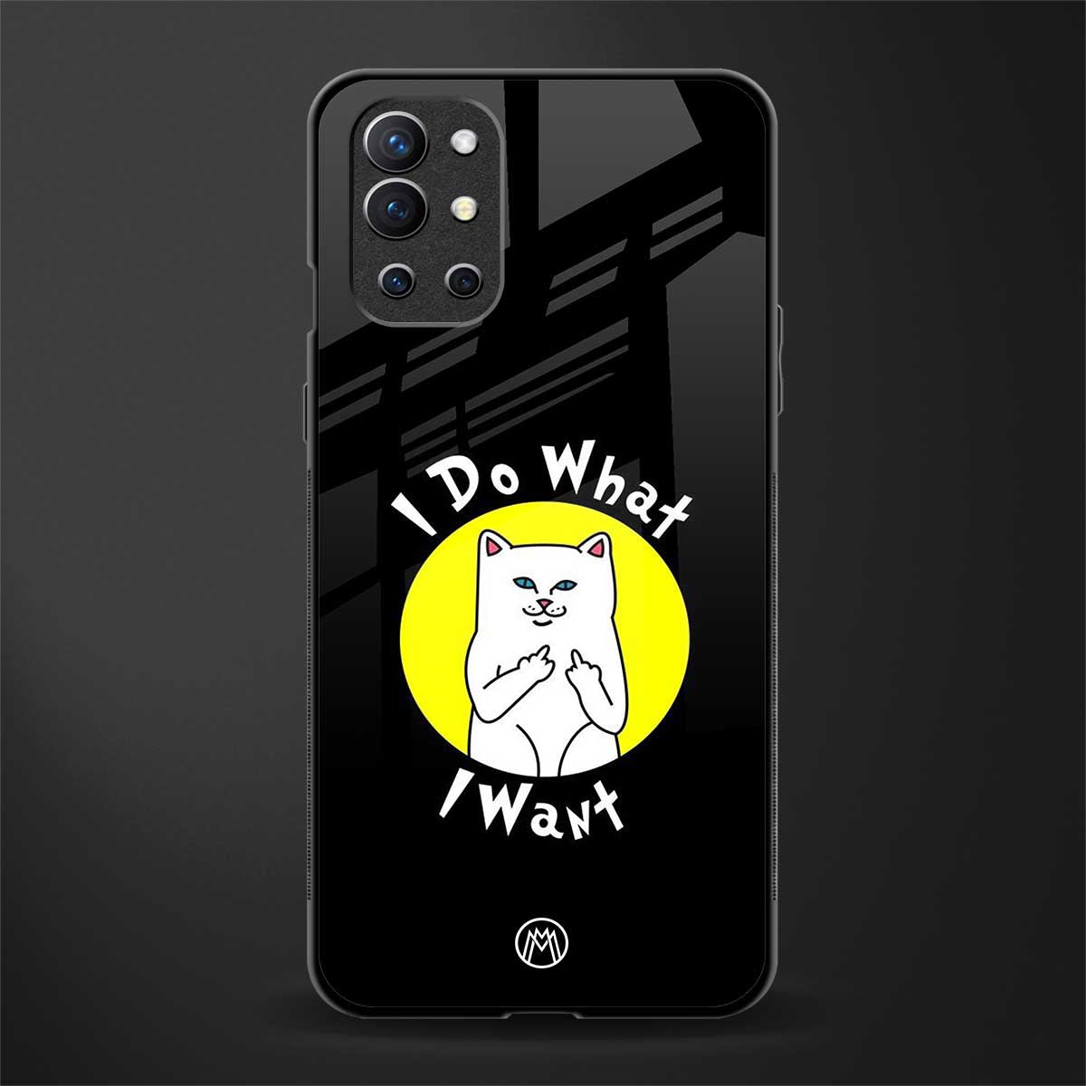i do what i want glass case for oneplus 9r