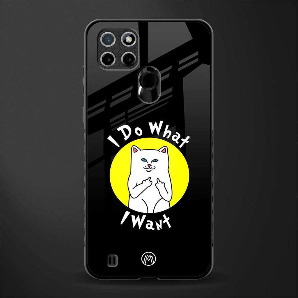 i do what i want glass case for realme c21