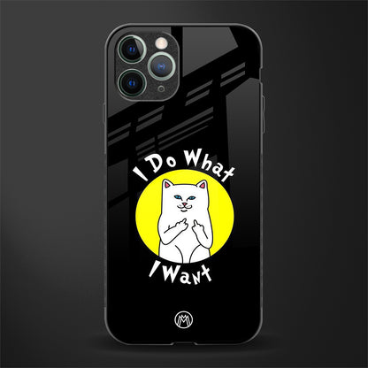 i do what i want glass case for iphone 11 pro