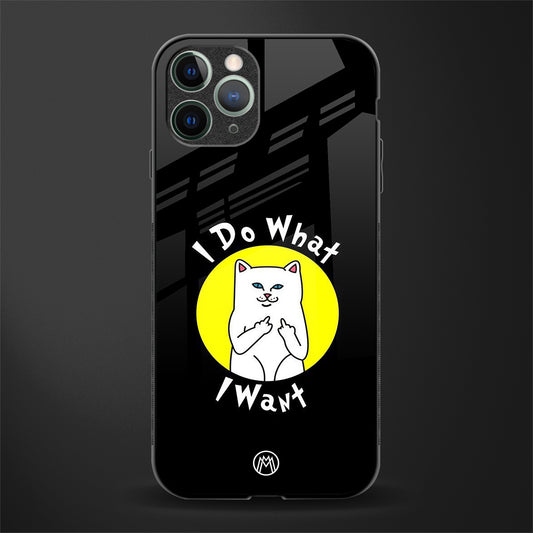 i do what i want glass case for iphone 11 pro