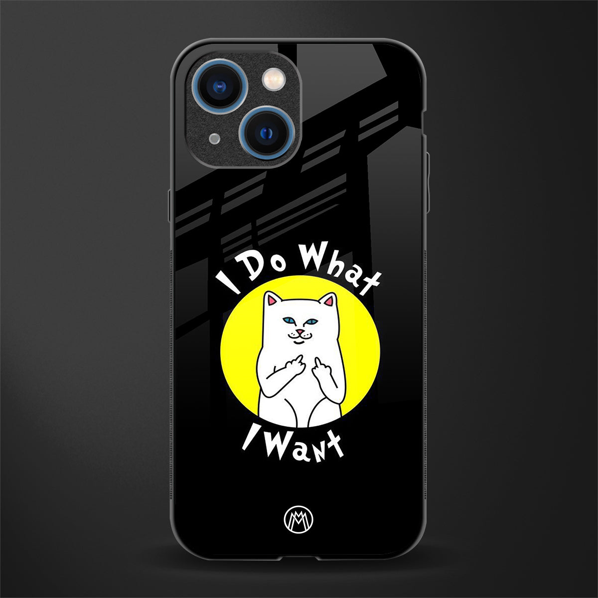 i do what i want glass case for iphone 13 mini