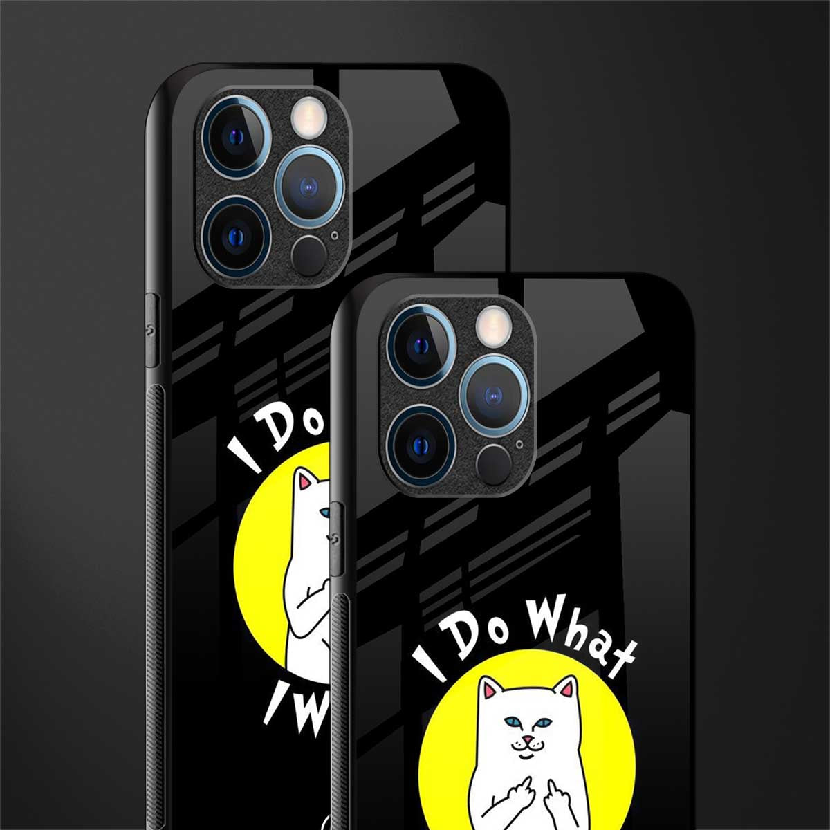 i do what i want glass case for iphone 12 pro