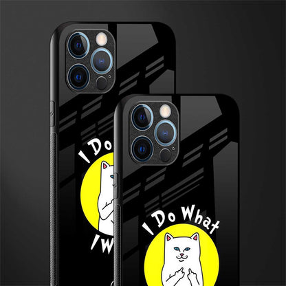 i do what i want glass case for iphone 12 pro max