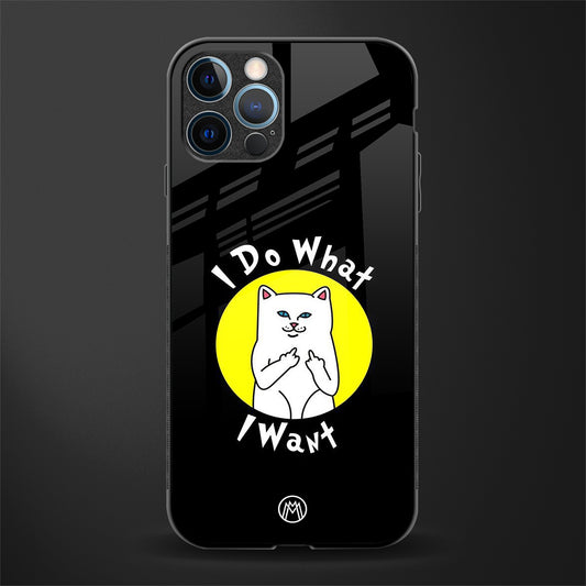 i do what i want glass case for iphone 13 pro max