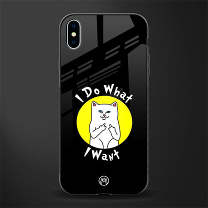 i do what i want glass case for iphone xs max