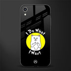i do what i want glass case for iphone xr