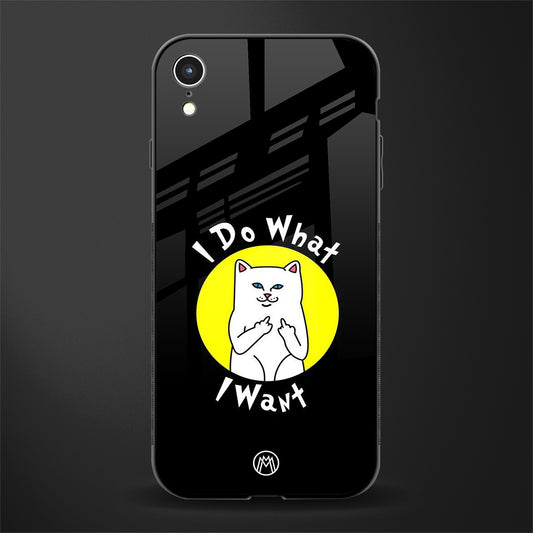 i do what i want glass case for iphone xr