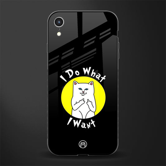 i do what i want glass case for iphone xr