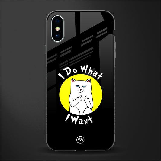 i do what i want glass case for iphone x