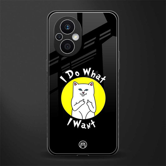 i do what i want back phone cover | glass case for oppo f21 pro 5g