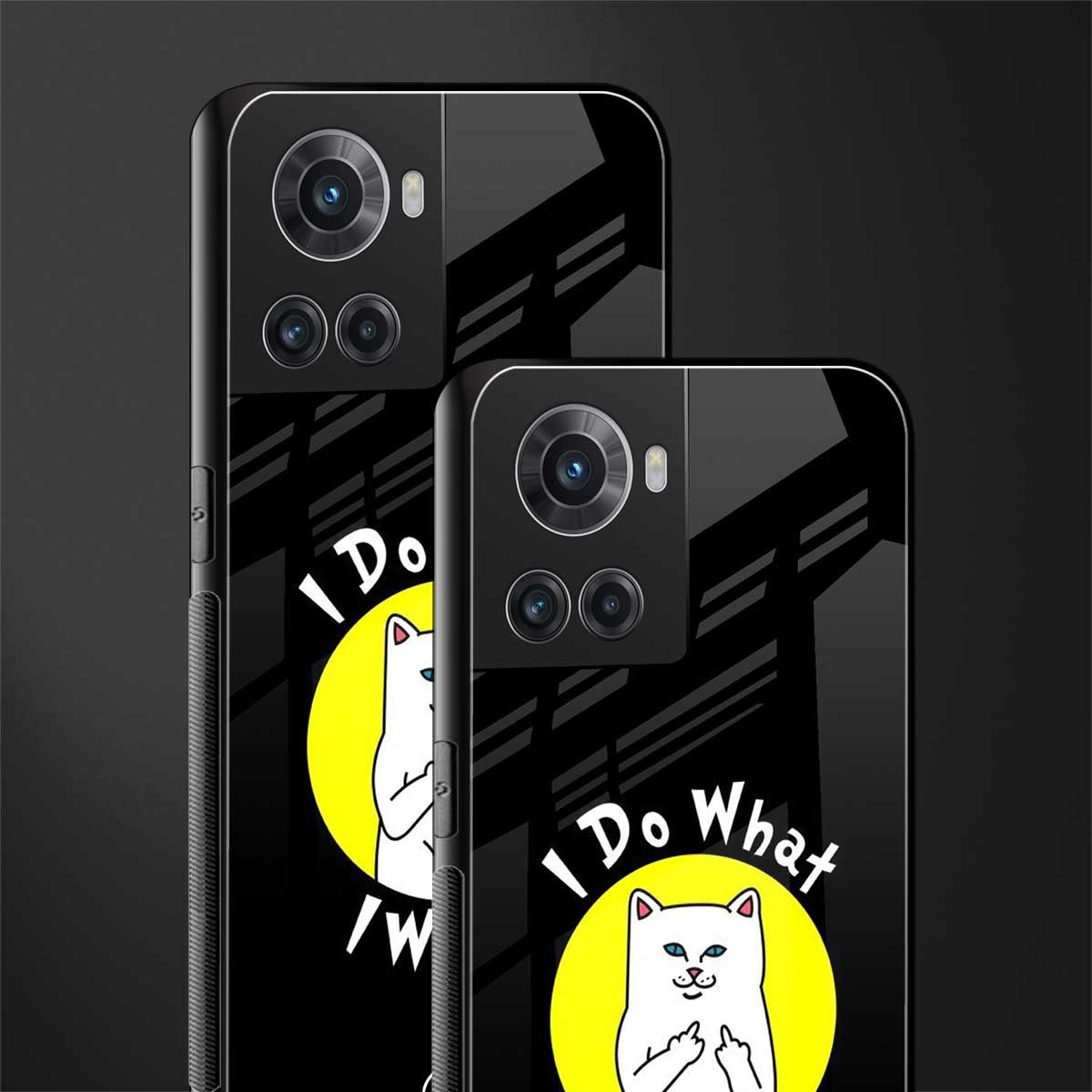 i do what i want back phone cover | glass case for oneplus 10r 5g