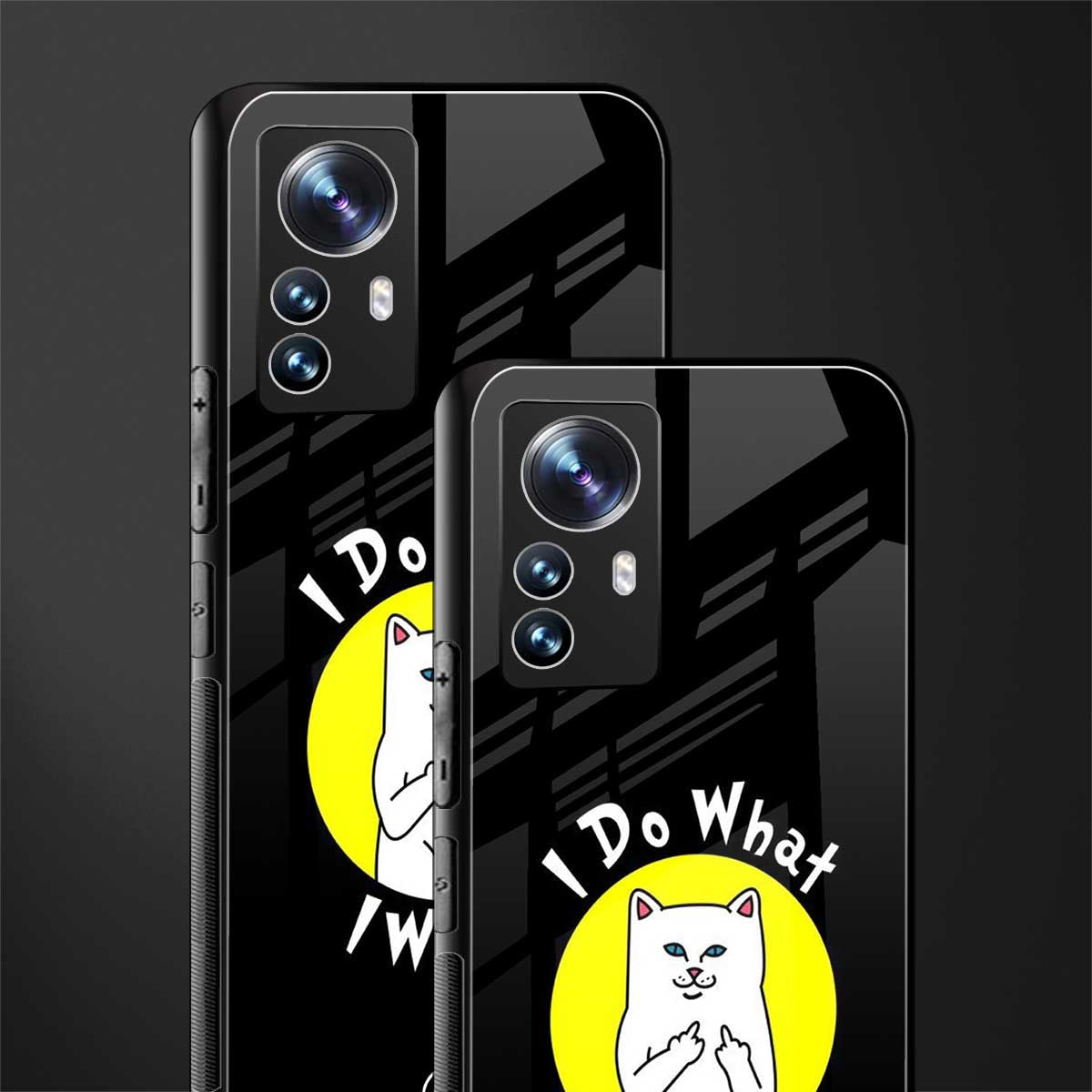 i do what i want back phone cover | glass case for xiaomi 12 pro