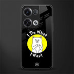 i do what i want back phone cover | glass case for oppo reno 8