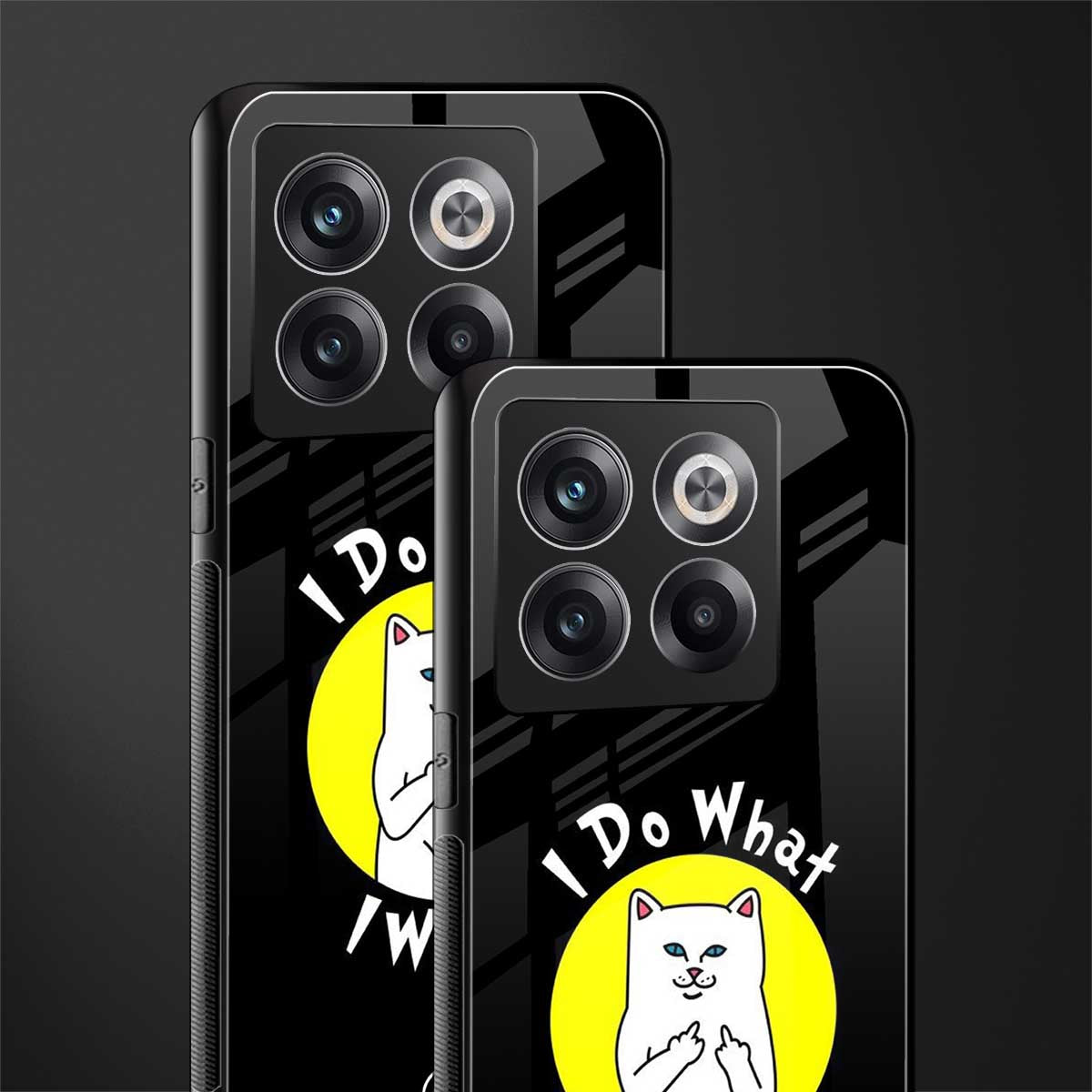 i do what i want back phone cover | glass case for oneplus 10t