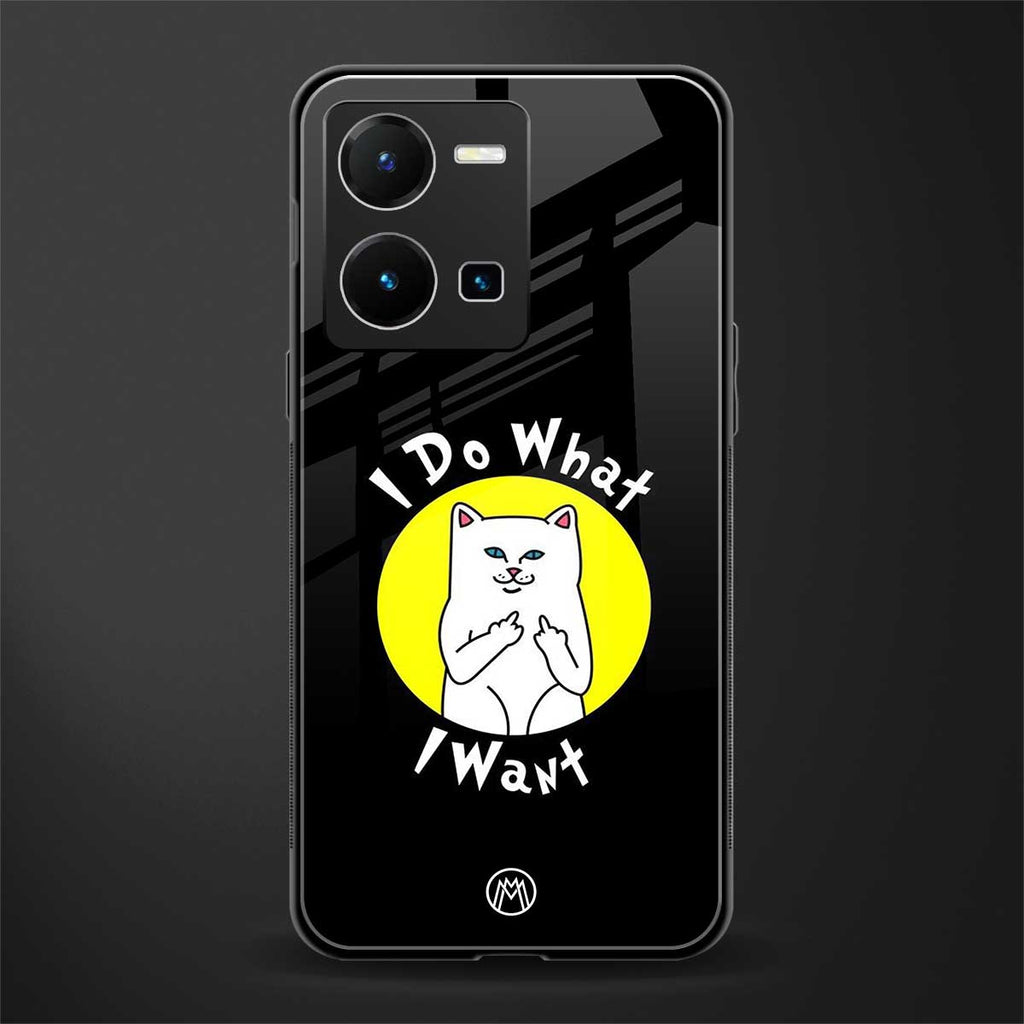 i do what i want back phone cover | glass case for vivo y35 4g