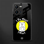 i do what i want back phone cover | glass case for vivo y35 4g