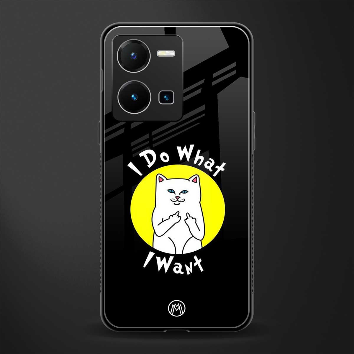 i do what i want back phone cover | glass case for vivo y35 4g