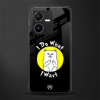 i do what i want back phone cover | glass case for vivo y22