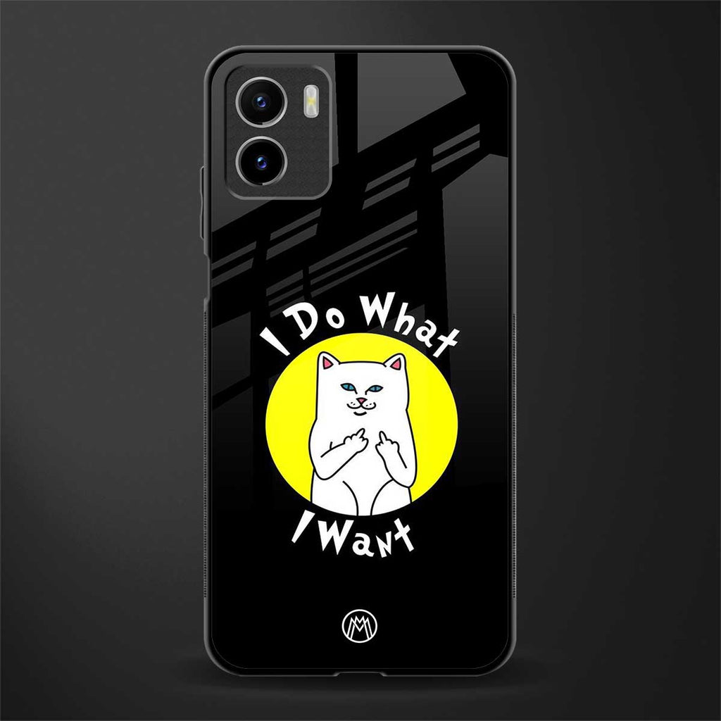 i do what i want back phone cover | glass case for vivo y72