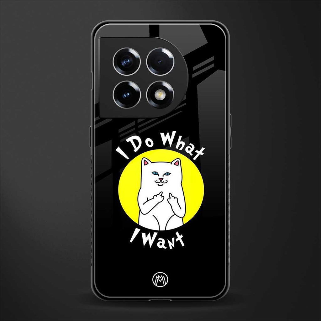 i do what i want back phone cover | glass case for oneplus 11