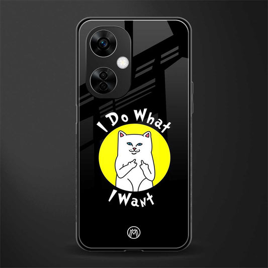 i do what i want back phone cover | glass case for oneplus nord ce 3 lite