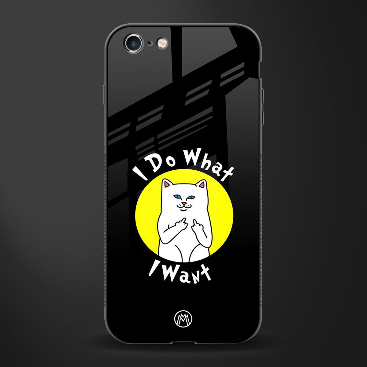 i do what i want glass case for iphone 6 plus