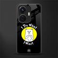 i do what i want back phone cover | glass case for vivo t1 44w 4g