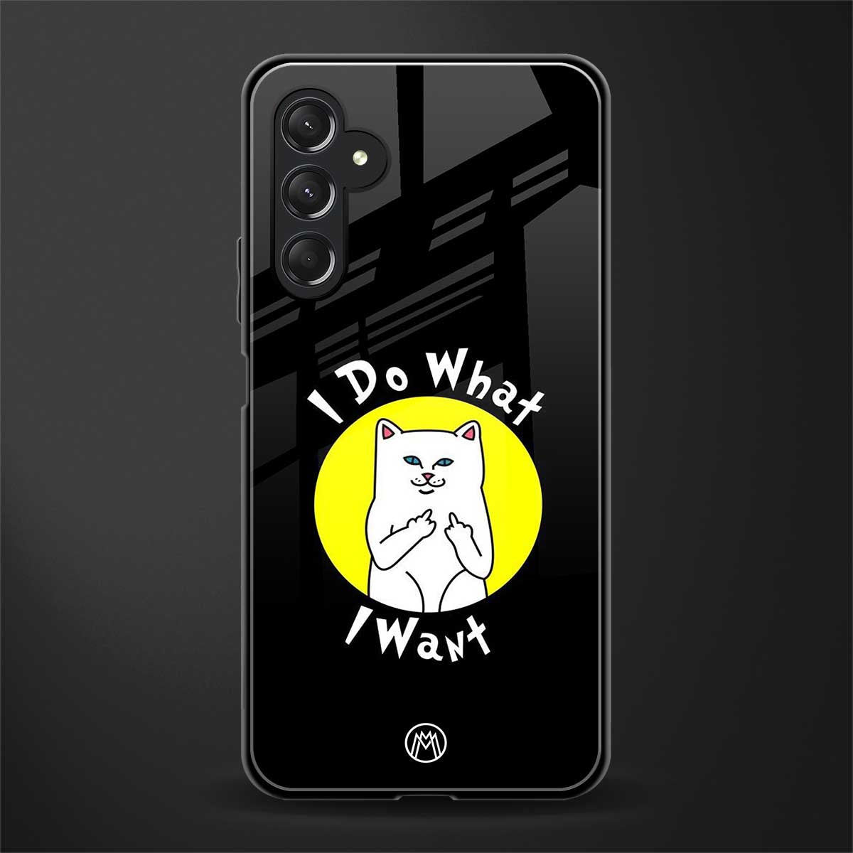 i do what i want back phone cover | glass case for samsun galaxy a24 4g