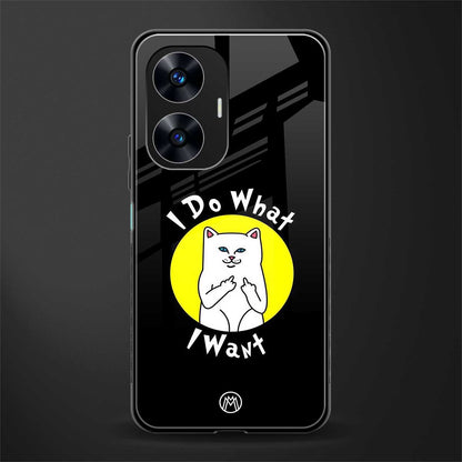 i do what i want back phone cover | glass case for realme c55