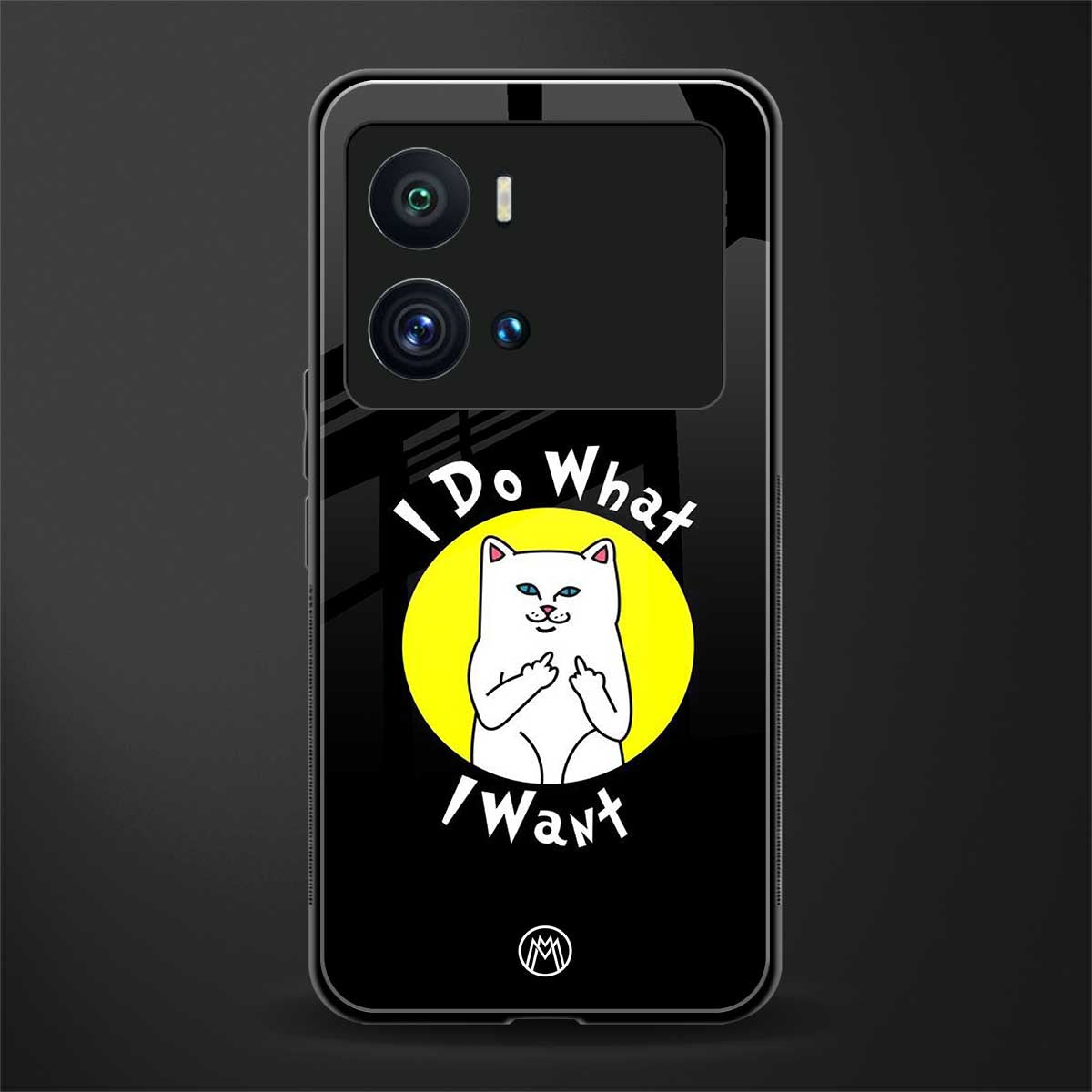 i do what i want back phone cover | glass case for iQOO 9 Pro