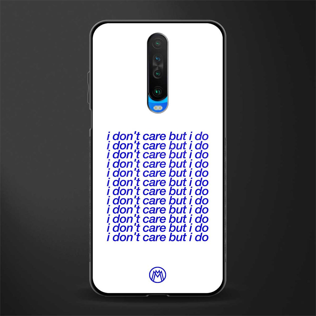 i don't care but i do glass case for poco x2 image