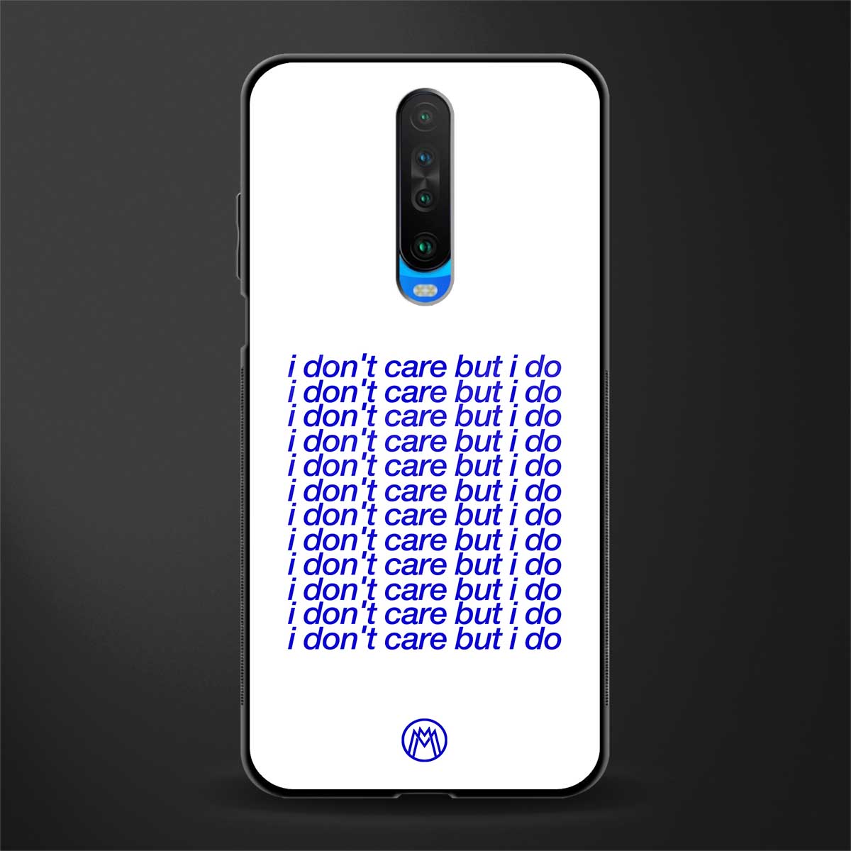 i don't care but i do glass case for poco x2 image