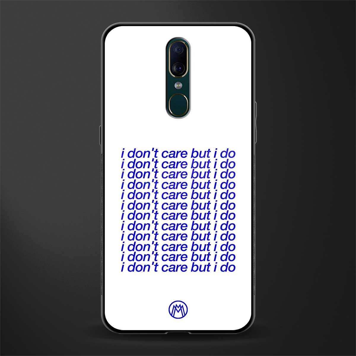 i don't care but i do glass case for oppo f11 image