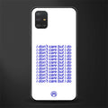 i don't care but i do glass case for samsung galaxy a51 image