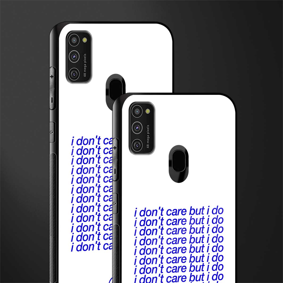 i don't care but i do glass case for samsung galaxy m30s image-2