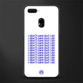i don't care but i do glass case for oppo a12 image