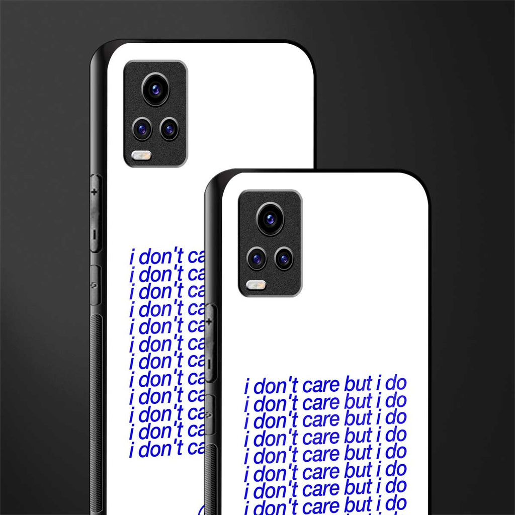 i don't care but i do back phone cover | glass case for vivo y73