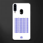 i don't care but i do glass case for samsung galaxy a20s image