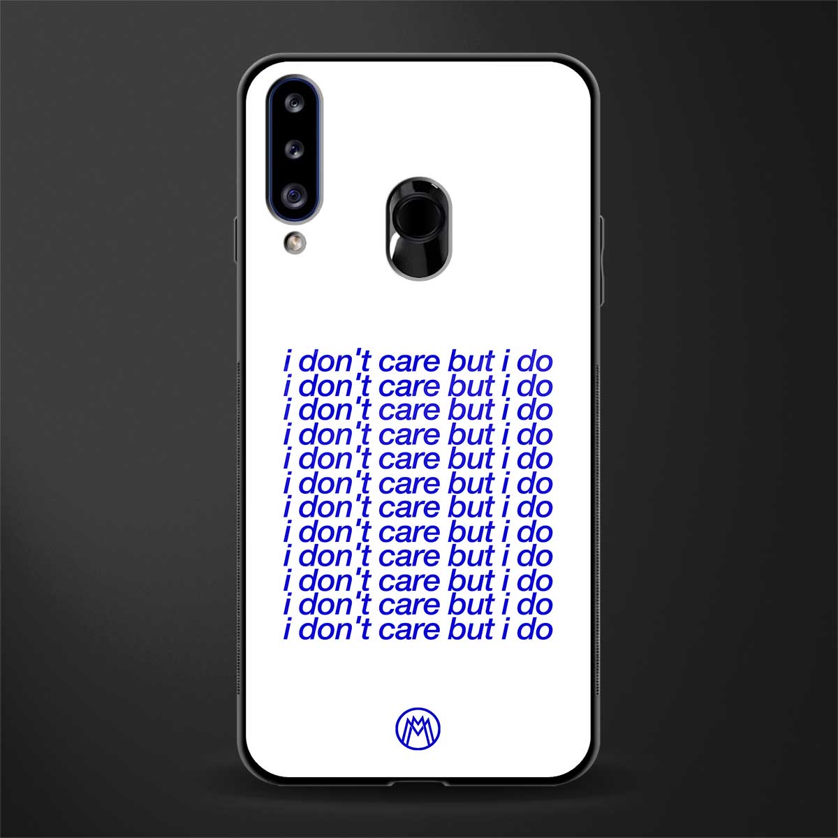 i don't care but i do glass case for samsung galaxy a20s image