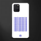 i don't care but i do glass case for samsung galaxy a91 image