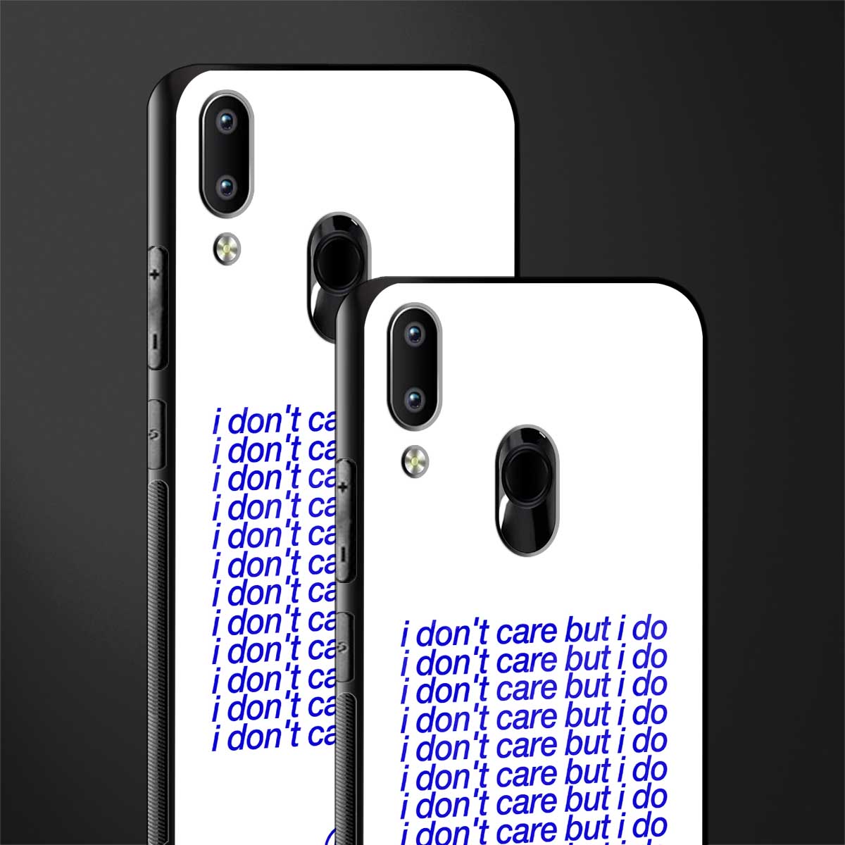 i don't care but i do glass case for vivo y91 image-2