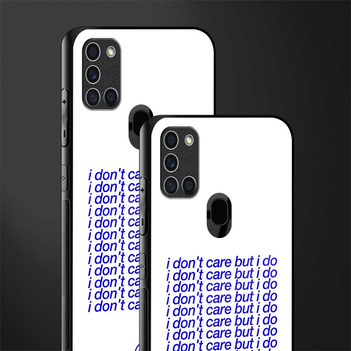 i don't care but i do glass case for samsung galaxy a21s image-2