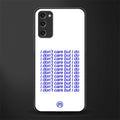 i don't care but i do glass case for samsung galaxy s20 fe image