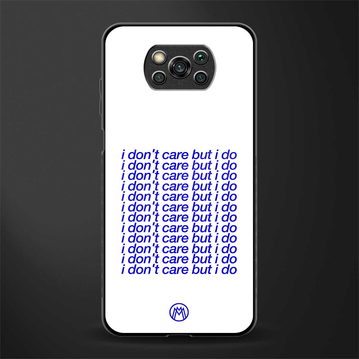 i don't care but i do glass case for poco x3 image