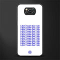 i don't care but i do glass case for poco x3 pro image