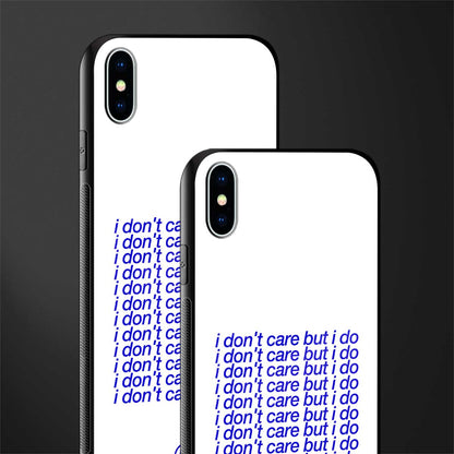 i don't care but i do glass case for iphone xs max image-2