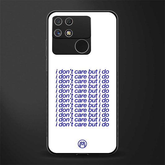 i don't care but i do back phone cover | glass case for realme narzo 50a